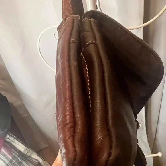 Jack Georges Voyager Collection Wallet On A String Brown Leather Crossbody - Picture 14 of 16